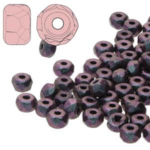FPMS2323980-94102 - 2x3mm Faceted Micro Spacers - Polychrome Mix Berry - 25 Pieces