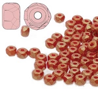FPMS2393140-14495 - 2x3mm Faceted Micro Spacers - Terra Cotta - 25 Pieces