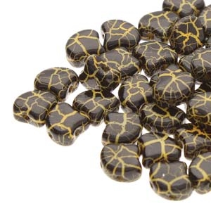 Ginko : GNK7802010-24617 - Ionic Jet/Yellow - 25 Beads