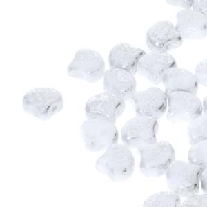 Ginko : GNK8703000-15481 - Chalk Silver Splash - 25 Beads