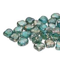 Ginko : GNK7860020-43500 - Aquamarine Rembrandt - 25 Beads