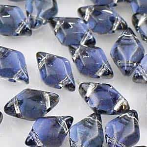 GemDuo-26901 - GemDuo 2-Hole Beads - 5x8mm - Backlit Periwinkle (approx 55 pcs)