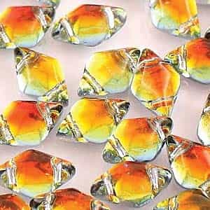 GemDuo-28002 - GemDuo 2-Hole Beads - 5x8mm - Backlit Tequila (approx 55 pcs)