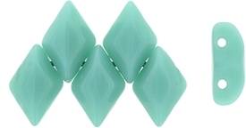 GemDuo-6313 - GemDuo 2-Hole Beads - 5x8mm - Opaque Turquoise (approx 55 pcs)
