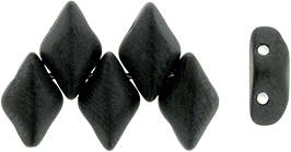 GemDuo-M2398 - GemDuo 2-Hole Beads - 5x8mm - Matte - Jet (approx 55 pcs)