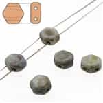 Czech 2-Hole 6mm Honeycomb Beads - HC-03000-65431 Chalk Lazure - 25 Count