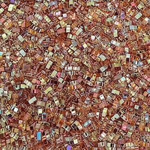 5 Grams HTL-4576 TR Orange Miyuki Half Tila Beads