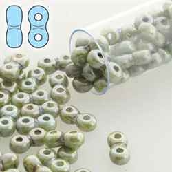 INF36-03000-65431 - Infinity Beads 3x6mm - Chalk Lazure Blue - 8 Gram Tube (approx 100 pcs)