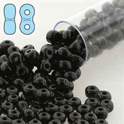 INF36-23980 - Infinity Beads 3x6mm - Jet - 8 Gram Tube (approx 100 pcs)
