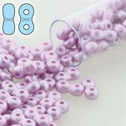 INF36-25011 - Infinity Beads 3x6mm - Pastel Light Rose - 8 Gram Tube (approx 100 pcs)