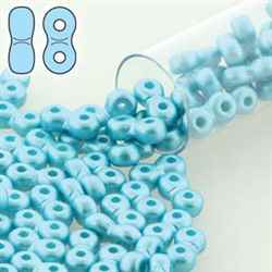 INF36-25019 - Infinity Beads 3x6mm - Pastel Aqua - 8 Gram Tube (approx 100 pcs)