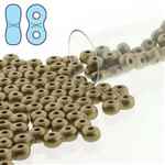 INF36-25504 - Infinity Beads 3x6mm - Bronze Pale Gold - 8 Gram Tube (approx 100 pcs)