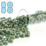 INF36-63030-43400 - Infinity Beads 3x6mm - Blue Turquoise Picasso - 8 Gram Tube (approx 100 pcs)