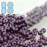 INF48-25032 - Infinity Beads 4x8mm - Pastel Bordeaux - 7.5 Gram Tube (approx 90 pcs)