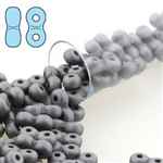 INF48-29403 - Infinity Beads 4x8mm - Matte Metallic Steel - 7.5 Gram Tube (approx 90 pcs)