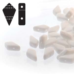 Czech Kite Beads : 9x5mm - KT9503000 - Chalk White - 25 Count