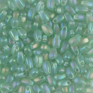 Miyuki Long Drop 3x5.5mm - LDP-2134F - MA T Sea Glass Green - 10 Grams