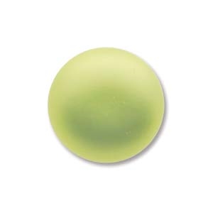 Lunasoft Cabochon - 14mm Round - Citron - Sold Individually