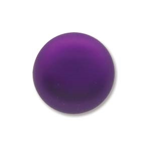 Lunasoft Cabochon - 14mm Round - Grape - Sold Individually