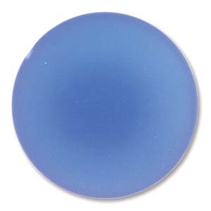 Lunasoft Cabochon - 24mm Round - Matte Blueberry - Sold Individually