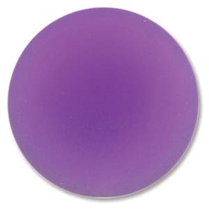 Lunasoft Cabochon - 24mm Round - Grape - Sold Individually