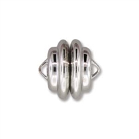 MAG11HY - 11mm Hypoallergenic  Silver Tone Magnetic Clasp