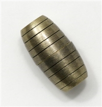 Magnetic Clasp - Honey Comb Old Gold - 8x17mm