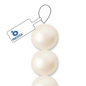 Preciosa Maxima 6mm Pearl - Cream - 21 Pearls per Strand