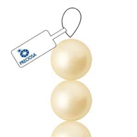 Preciosa Maxima 6mm Pearl - Vanilla - 21 Pearls per Strand