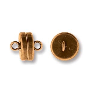 MGN12ACP - Magnetic Clasp 8mm Antique Copper Plate