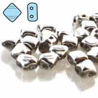 Czech Silky 2-Hole Beads "Mini" 5x5mm - MiniCZS-00030-27000 - Full Labrador - 40 Bead Strand