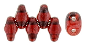 MiniDuo-E9008 - MiniDuo 2/4mm : Siam Ruby - Vega - 25 Count