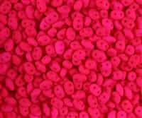 Neonï¿½SuperDuo 2.5/5mm : 8 Grams - NSD-BNPK - Neon Pink