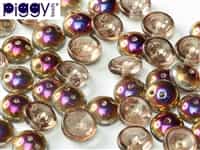 PB-00030-29500 - Czech Piggy Beads 4x8mm - Crystal Sliperit - 25 Beads