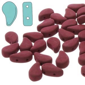 PD8502010-29528 - PaisleyDuo 8x5mm - Matte Velvet Maroon - 25 Count