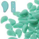 PD8563130 - PaisleyDuo 8x5mm - Opaque Green Turquoise - 25 Count