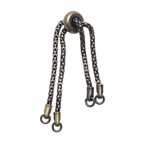 Adjustable Bracelet End/Clasp - Antique Brass Finish