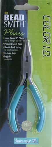 BeadSmith Color I.D. 5" Chain Nose Pliers with Cutter