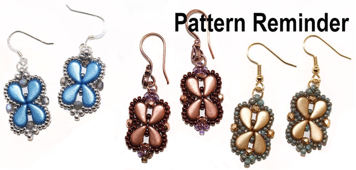 BeadSmith Exclusive Arabesque Earrings Pattern Reminder