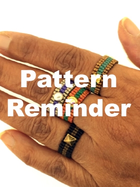 BeadSmith Exclusive Finger Dressing Ring Pattern Reminder