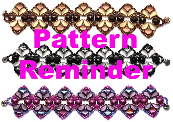 BeadSmith Exclusive Ginko Fusion Bracelet Pattern Reminder