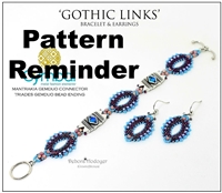 BeadSmith Exclusive Gothic Links Bracelet & Earrings Pattern Reminder