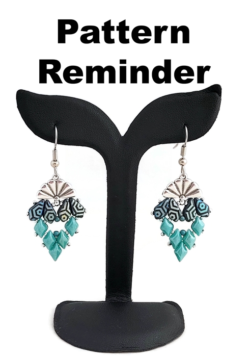 BeadSmith Exclusive Sitia Diamond Earrings Pattern Reminder