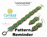 BeadSmith Exclusive Vannerie Bracelet & Earrings Pattern Reminder