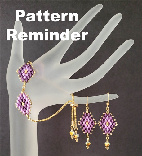 BeadSmith Exclusive Varidi Diamonds Bracelet & Earrings Pattern Reminder