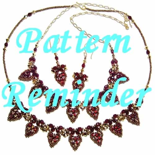 Deb Roberti's Drop Petal Necklace & Earrings Pattern Reminder