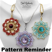 Deb Roberti's Noella Rivoli Pendant/Ornament  Pattern Reminder