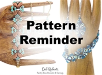 Deb Roberti's Paisley Bow Bracelet & Earrings Pattern Reminder