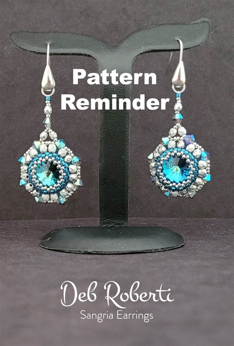 Deb Roberti's Sangria Earrings & Pendant Pattern Reminder