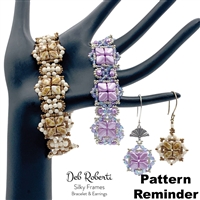 Deb Roberti's Silky Frames Bracelet & Earrings  Pattern Reminder
